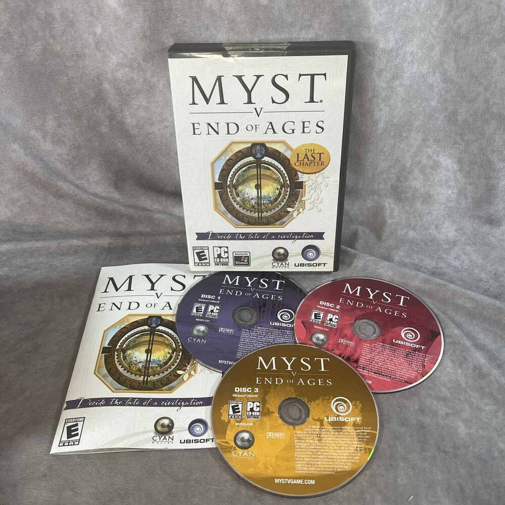 Myst V: End of Ages - PC Win Mac CD-Rom Game Complete